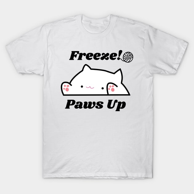 Freeze Paws Up T-Shirt by KraftyCara